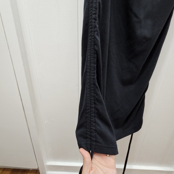 Fabletics Live-In Spaghetti Strap Dress Black with Side Tie Straps Size Med - Picture 7 of 16